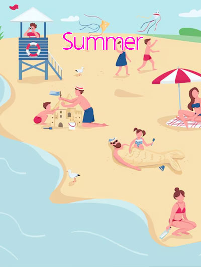 한 여름의 피서지, 전국 해수욕장