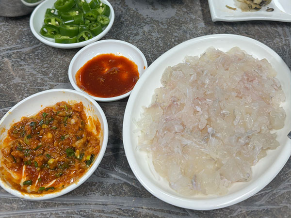 해운대구 영변횟집 대표 음식