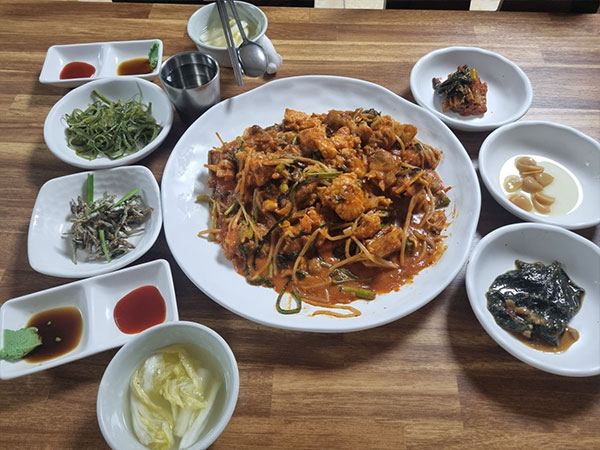 중구 물꽁식당 대표 음식