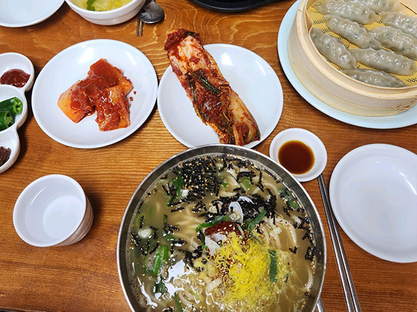 군산시 장미칼국수 대표 음식