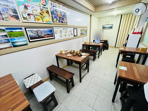 제주시 금복식당 내부 인테리어