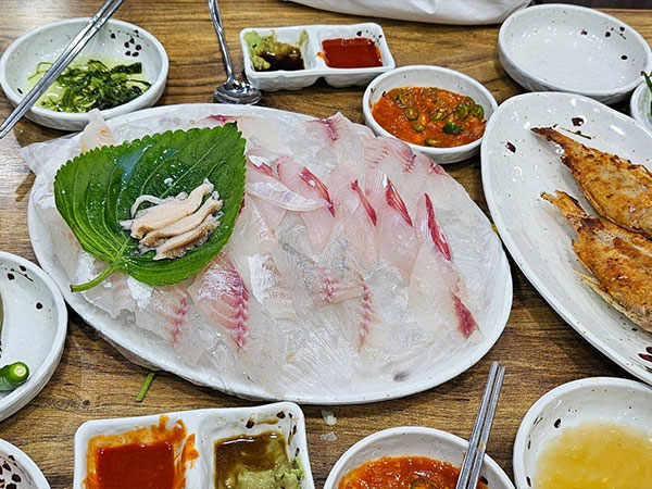 제주시 백선횟집 대표 음식
