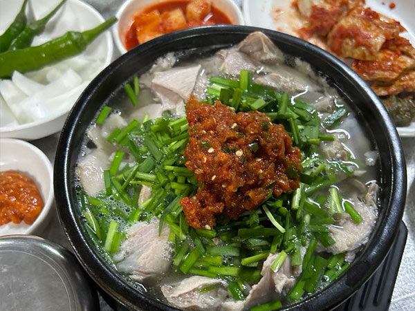 안동시 신라국밥 대표 음식