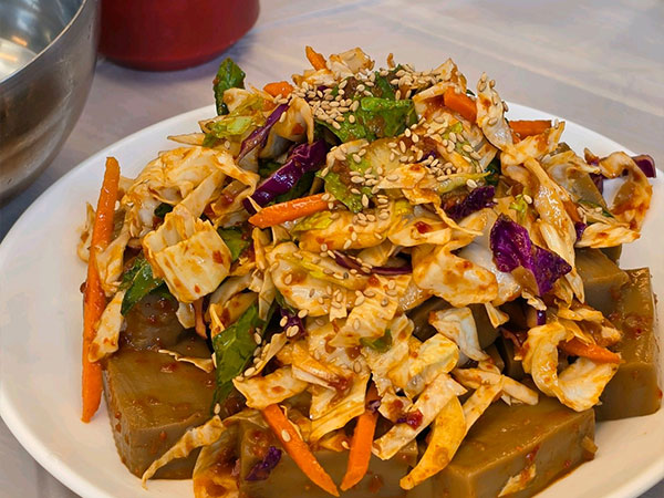 영주시 종점식당 도토리묵