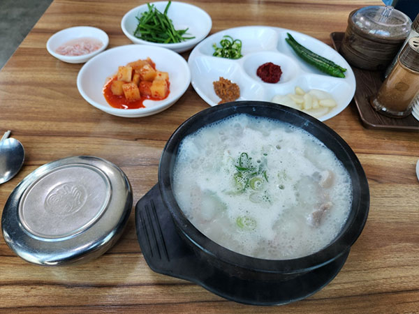영주시 시장순대 대표 음식