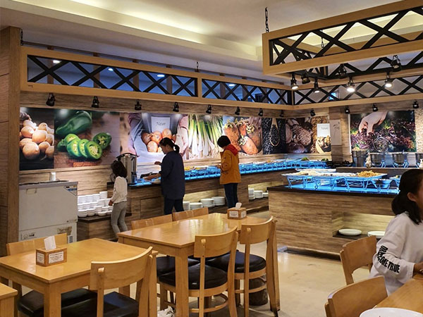 영주시 다담뜰한식뷔페 내부 인테리어