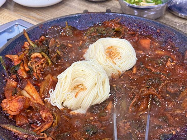 태광식당 면사리