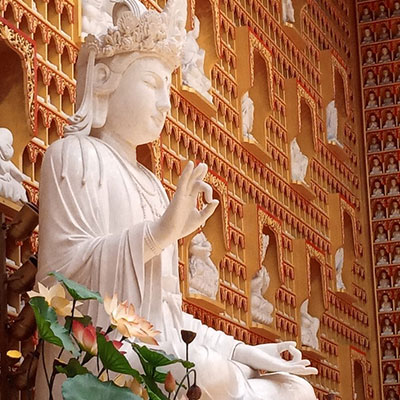 관문사: 황금빛 부처님 앞에 놓인 왕의 기력 비방